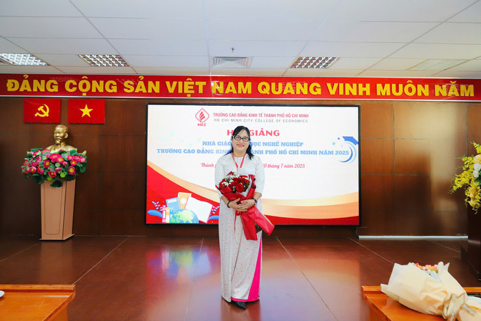 Thạc sĩ Hồ Nguyễn Cúc Phương - Trưởng phòng, Phòng Đào tạo, Trường Cao đẳng Kinh tế Thành phố Hồ Chí Minh. Ảnh: NVCC z6822698497437-efc35220106568cf210188cd980aff5c.jpg