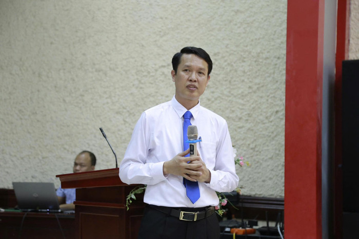 Tiến sĩ Vũ Quang Khuê - Hiệu trưởng Trường Cao đẳng Công nghiệp Bắc Ninh. Ảnh: website nhà trường. 512895725-1295577822571599-4717284200711299898-n.jpg