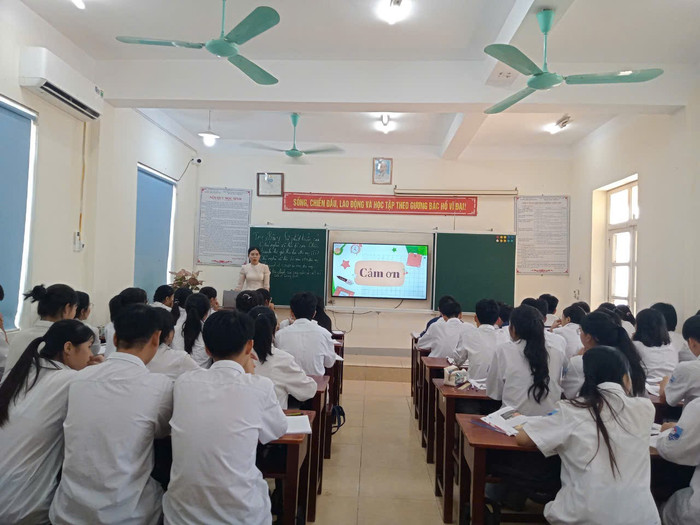 Một tiết học của học sinh trường Trung học phổ thông Thanh Thủy (Phú Thọ). Ảnh: website nhà trường 484096866-1115277537069343-1490420252053183251-n.jpg