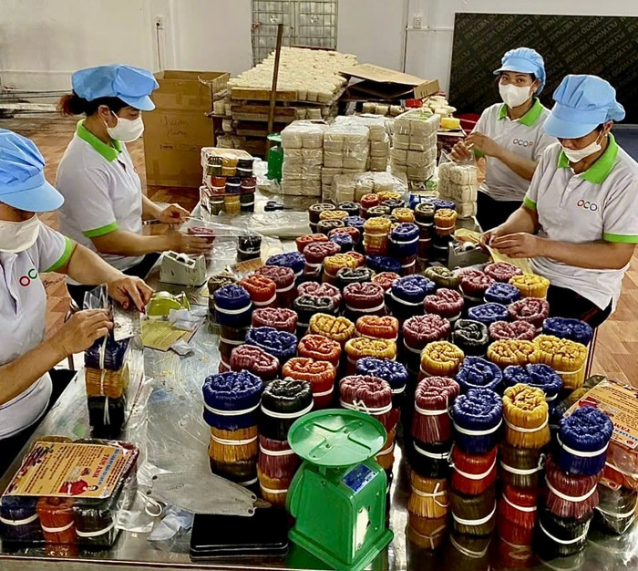 Công nhân, xã viên làm việc tại Hợp tác xã Sản xuất kinh doanh rau, củ, quả an toàn, du lịch làng nghề sinh thái Tâm Anh. Ảnh: NVCC 484602978-1133408211913621-9141680617792505048-n.jpg