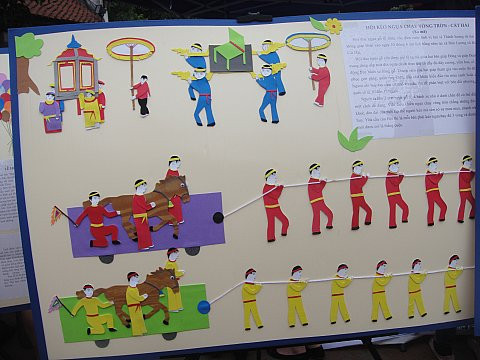 Một trong số các bức tranh “nổi” về lễ hội giân dan Hải Phòng của Thư viện Hải Phòng. Một trong số các bức tranh “nổi” về lễ hội giân dan Hải Phòng của Thư viện Hải Phòng.