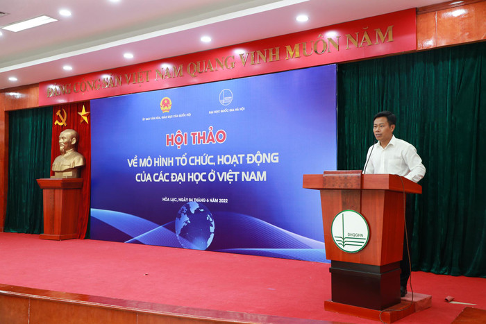 Giáo sư Lê Quân cho rằng, tự chủ đại học là sự tôn trọng, tự quyết được các vấn đề của mình phục vụ mục tiêu phát triển. (Ảnh: VNU) Giáo sư Lê Quân cho rằng, tự chủ đại học là sự tôn trọng, tự quyết được các vấn đề của mình phục vụ mục tiêu phát triển. (Ảnh: VNU)