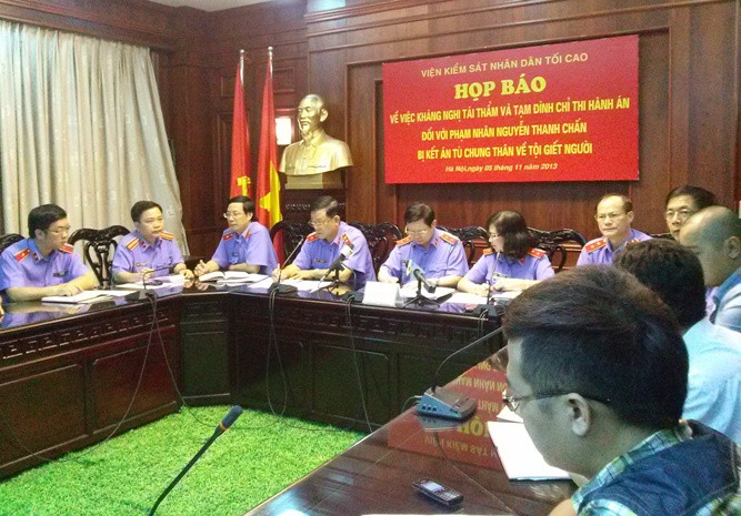 Viện Kiểm sát nhân dân tối cao họp báo thông tin về sự việc.