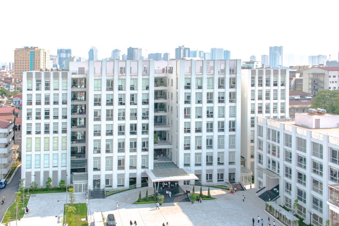 Tòa nhà D, Học viện Ngoại giao. (Ảnh: NT) Tòa nhà D, Học viện Ngoại giao. (Ảnh: NT)