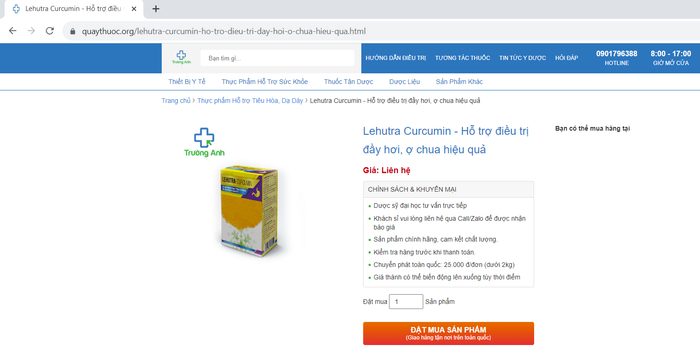 Quảng cáo Thực phẩm bảo vệ sức khỏe LEHUTRA-CURCUMIN vi phạm quy định của pháp luật về quảng cáo thực phẩm. Quảng cáo Thực phẩm bảo vệ sức khỏe LEHUTRA-CURCUMIN vi phạm quy định của pháp luật về quảng cáo thực phẩm.