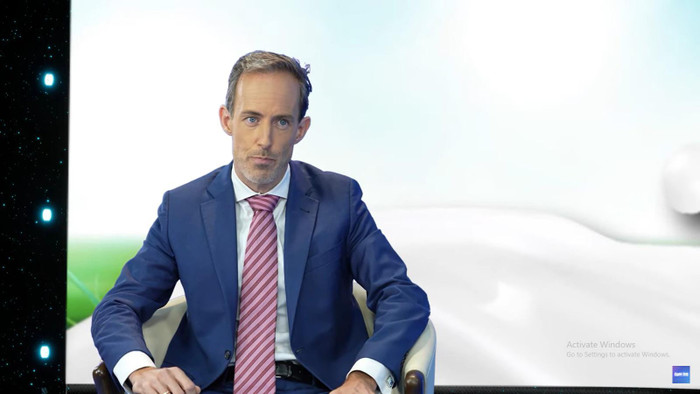 Ông Berend van Wel - Tổng Giám đốc FrieslandCampina Việt Nam chia sẻ tại chương trình &quot;150 năm vượt trội toàn cầu và 25 năm vươn cao cùng Việt Nam&quot;