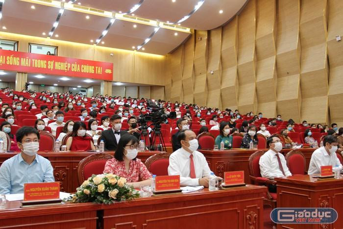 Hội thảo Thay đổi vì một trường học Hạnh phúc tại Hải Phòng ngày 28/4/2021. (Ảnh: Lã Tiến)