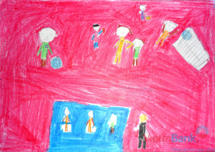 Ước mơ của em là trở thành cầu thủ bóng đá