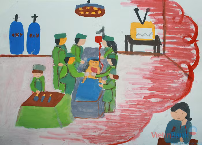 Em ước mơ được làm bác sĩ thật giỏi để chữa bệnh cho nhiều người bị bệnh hiểm nghèo.