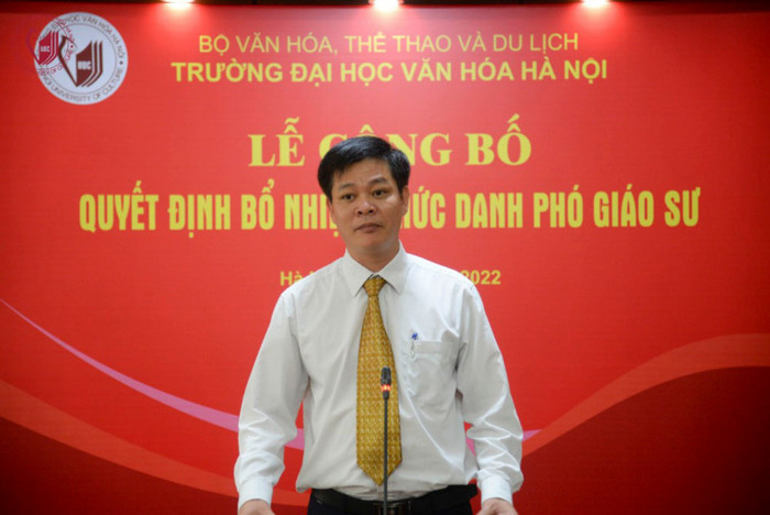 Phó Giáo sư, Tiến sĩ Trương Đại Lượng, Trưởng Phòng Đào tạo, Quản lý Khoa học và Hợp tác Quốc tế, Trường Đại học Văn hóa Hà Nội. Ảnh: Website nhà trường thầy lượng.jpg