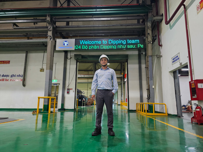 Anh Hồ Ngọc Tâm, cựu sinh viên ngành Bảo dưỡng Công nghiệp. Ảnh: NVCC Anh Hồ Ngọc Tâm cựu sinh viên ngành BDCN (anh NVCC).jpg