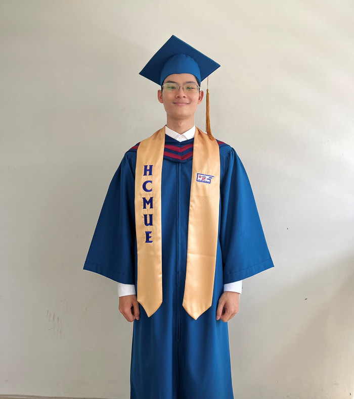 Chàng thủ khoa không tiếc nuối và vẫn luôn trân trọng những năm tháng học tập ở Trường Đại học Y dược Thành phố Hồ Chí Minh. Ảnh: NVCC Chàng thủ khoa không tiếc nuối và vẫn luôn trân trọng những năm tháng học tập ở Trường Đại học Y dược Thành phố Hồ Chí Minh. Ảnh: NVCC