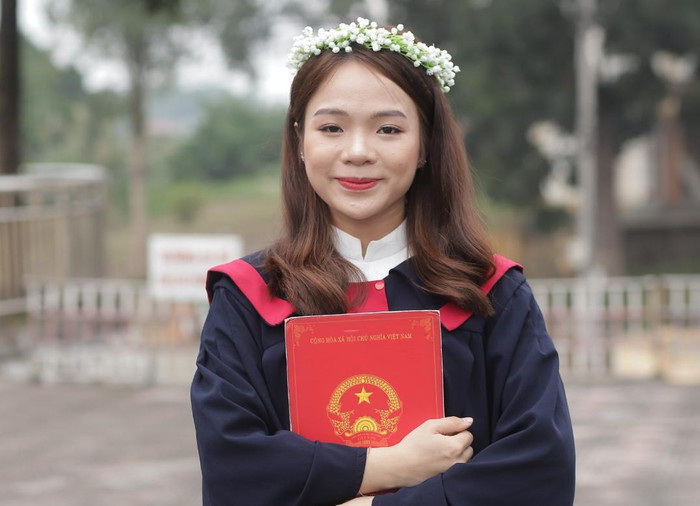 Hoàng Mỹ Hảo - tân cử nhân ngành Khoa học và Quản lý môi trường, Trường Đại học Nông Lâm, Đại học Thái Nguyên. Ảnh: nhân vật cung cấp. Hoàng Mỹ Hảo - tân cử nhân ngành Khoa học và Quản lý môi trường, Trường Đại học Nông Lâm, Đại học Thái Nguyên. Ảnh: nhân vật cung cấp.