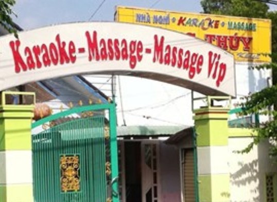 Nhà nghỉ Hùng Thúy, nơi ông Phương phát hiện vợ vào phòng trọ với thẩm phán. Ảnh TL