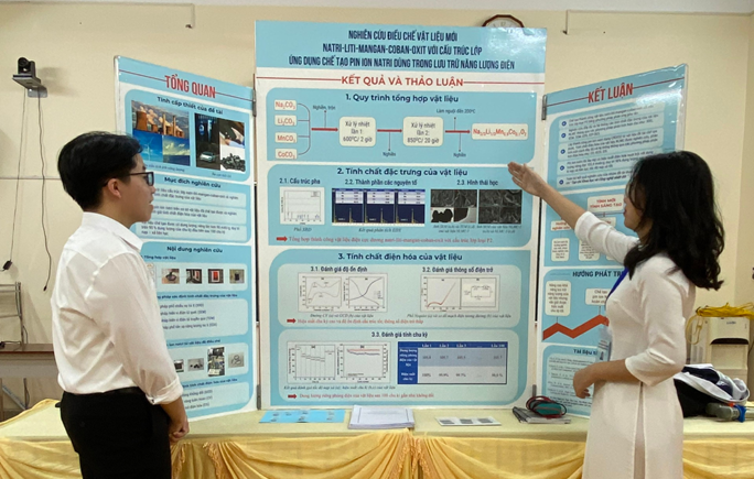 Dự án “Nghiên cứu điều chế vật liệu mới natri-liti-mangan-coban-oxit với cấu trúc lớp ứng dụng chế tạo pin ion natri dùng trong lưu trữ năng lượng điện” (Ảnh: Sở Giáo dục và Đào tạo Tuyên Quang)