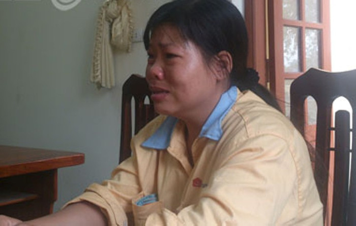 Ngô Thị Huệ tại trụ sở Công an xã Phạm Mệnh. (Ảnh: VTC News) Ngô Thị Huệ tại trụ sở Công an xã Phạm Mệnh. (Ảnh: VTC News)