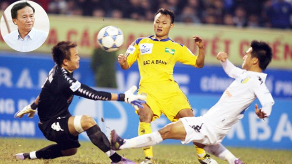 Logo của nhà tài trợ Bắc Á Bank trên áo SLNA đã trở nên quen thuộc