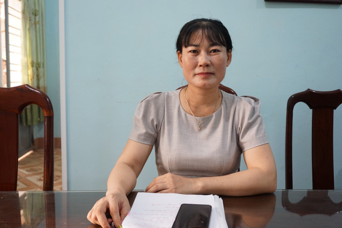Cô Nguyễn Thị Chín – Phó Hiệu trưởng Trường Trung học cơ sở Đoàn Thị Điểm. Ảnh: Nguyên Phương Cô Nguyễn Thị Chín – Phó Hiệu trưởng Trường Trung học cơ sở Đoàn Thị Điểm. Ảnh: Nguyên Phương