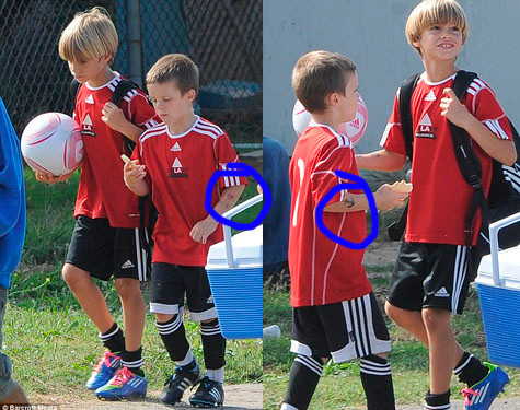 Những hình xăm dạng vẽ của nhóc nhà Becks