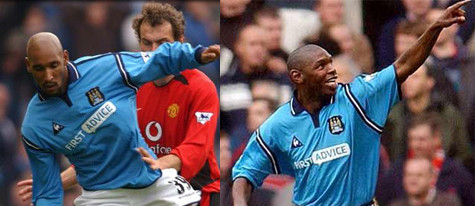 Anelka và Shaun Goater ghi bàn giúp Man City vượt qua Man Utd Anelka và Shaun Goater ghi bàn giúp Man City vượt qua Man Utd
