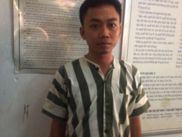 Nguyễn Huỳnh Lý tại cơ quan công an. Ảnh CA cung cấp Nguyễn Huỳnh Lý tại cơ quan công an. Ảnh CA cung cấp