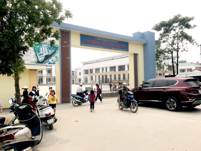 Trường Tiểu học Hải Bối hiện có hơn 2.000 học sinh học tập. (Ảnh: NP) gdvn_th-hai-boi-24.jpg