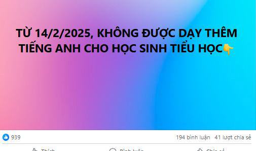 Hình ảnh từ mạng xã hội. day-them-tieng-anh-tieu-hoc-ngoai-nha-truong.JPG