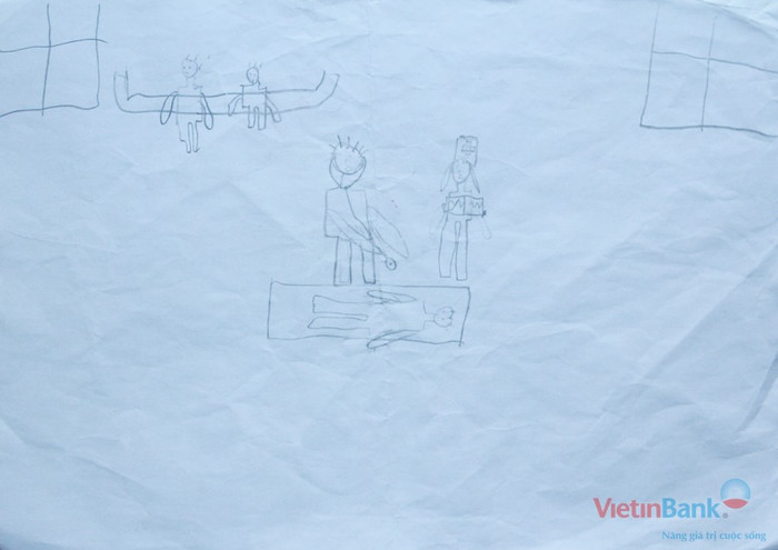 "Ước mơ của em là trở thành bác sĩ".