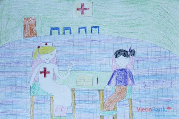 "Em ước mơ sau này sẽ trở thành bác sĩ".