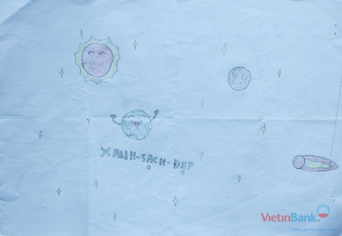 "Em ước mơ môi trường không bị ô nhiễm".