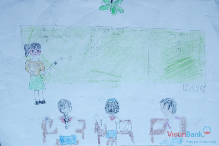 "Em ước mơ sau này lớn lên sẽ trở thành một cô giáo giỏi".