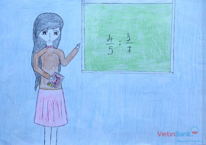 "Em ước mơ trở thành cô giáo".