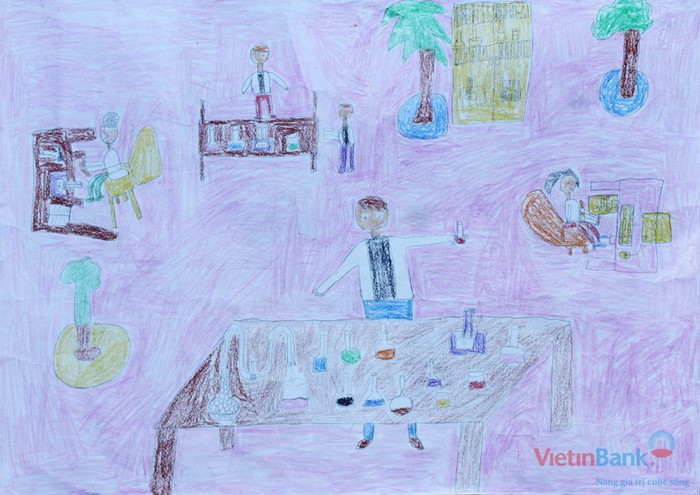 "Em ước mơ trở thành nhà khoa học".