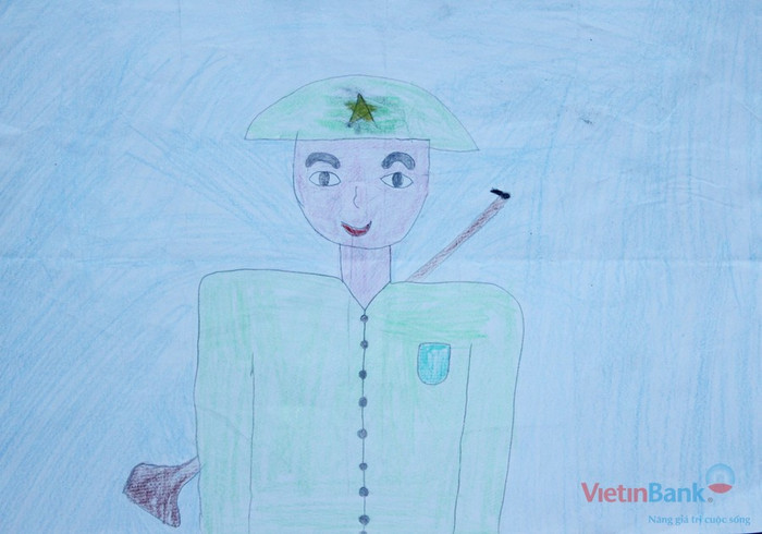 "Em ước mơ trở thành bộ đội".