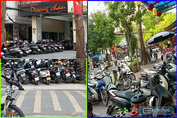 Học sinh đến học thêm tại địa địa có gắn biển tiếng Trung Dương Châu gửi xe ở 3 địa điểm với hơn 70 phương tiện. Số liệu phóng viên khảo sát chiều 5/5. gdvn_tieng-trung-duong-chau-to-chuc-day-them-cho-hoc-sinh-chinh-khoa23.jpg