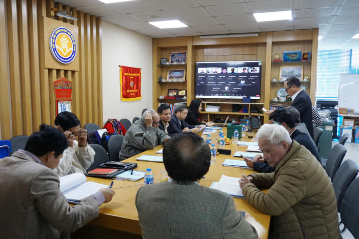 Chương trình được tổ chức theo hình thức trực tiếp kết hợp trực tuyến. (Ảnh: Nguyên Phương)