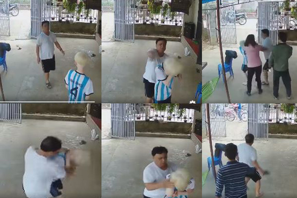 Hình ảnh xảy ra vụ việc. (Ảnh: cắt từ màn hình) Hình ảnh xảy ra vụ việc. (Ảnh: cắt từ màn hình)