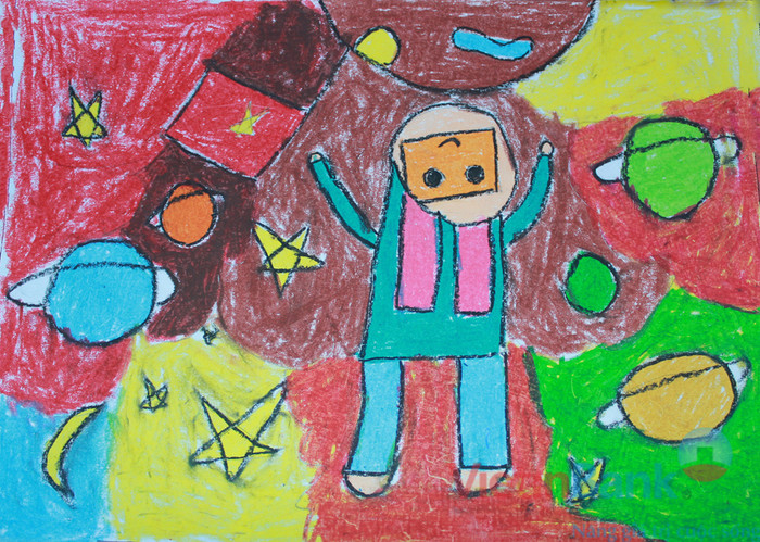 Em ước mơ trở thành phi hành gia