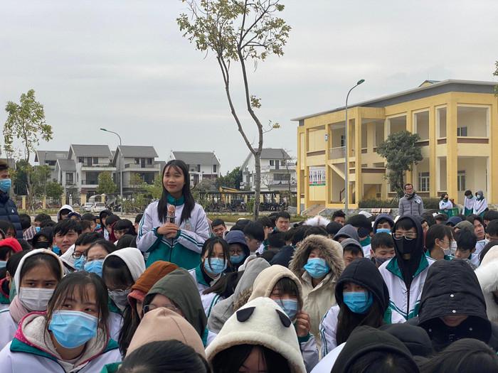 Các em học sinh nhận được nhiều lời khuyên ý nghĩa và chuẩn bị hành trang để nhập cuộc với làn sóng công nghiệp 4.0 (Ảnh: Phạm Minh)