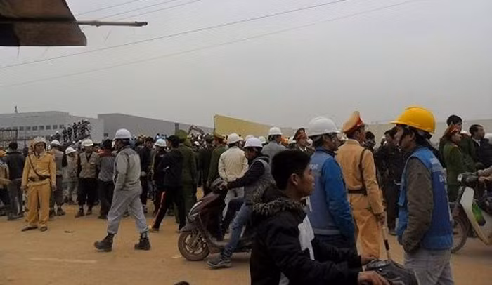 Đã có 2 chiến sỹ công an bị thương khi làm nhiệm vụ.