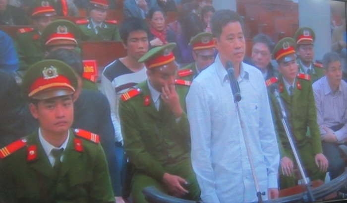 Bị cáo Vũ Tiến Sơn. Bị cáo Vũ Tiến Sơn.