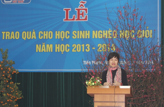 Bà Hoài Anh - đại diện Công ty Ajinomoto. Bà Hoài Anh - đại diện Công ty Ajinomoto.