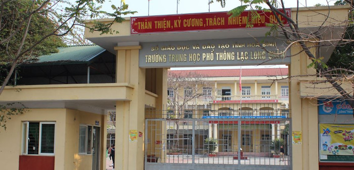 Trường Trung học phổ thông Lạc Long Quân. (Ảnh: Báo Hòa Bình) Trường Trung học phổ thông Lạc Long Quân. (Ảnh: Báo Hòa Bình)