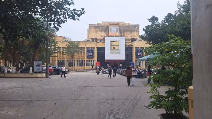 Khuôn viên Trường Đại học Mỹ thuật Công nghiệp. (Ảnh: Mạnh Đoàn)