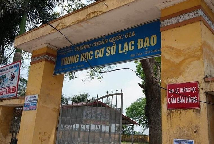 Trường Trung học cơ sở Lạc Đạo. Ảnh: X.T Trường Trung học cơ sở Lạc Đạo. Ảnh: X.T
