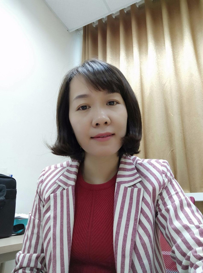 Tiến sỹ Thắm ngoài đời thường.