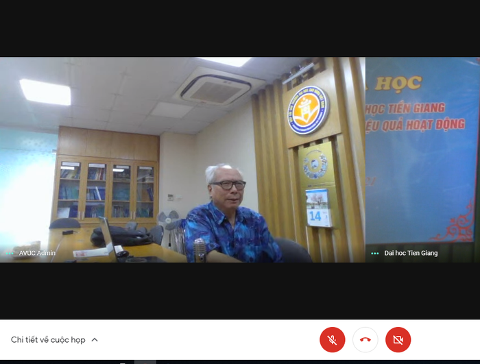 Tiến sĩ Lê Viết Khuyến tham dự Hội thảo bằng hình thức trực tuyến Tiến sĩ Lê Viết Khuyến tham dự Hội thảo bằng hình thức trực tuyến