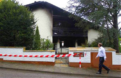 Căn nhà bị Breno thiêu cháy