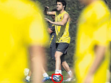 Chiếc giầy mới toanh hiệu Puma của Fabregas