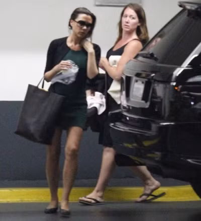 Bà xã nhà Becks tỏ vẻ mệt mỏi.